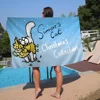 S-Simons C-Cat Big Microfiber Beach Towels Quick Dry Towel Sand Beach Towels Pool Towel For Travel Swim Pool Yoga 2
