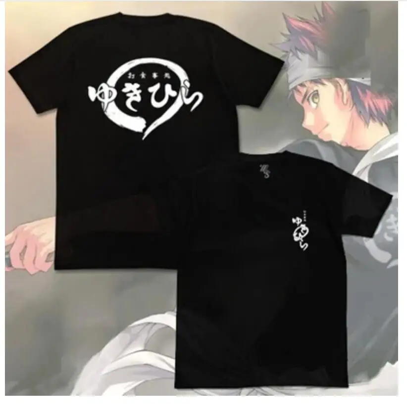 Yukihira soma manga longa t camisa sōma yukihira shokugeki nenhum soma  anime animação manga pop arte cozinhar fanart japonês fã arte - AliExpress