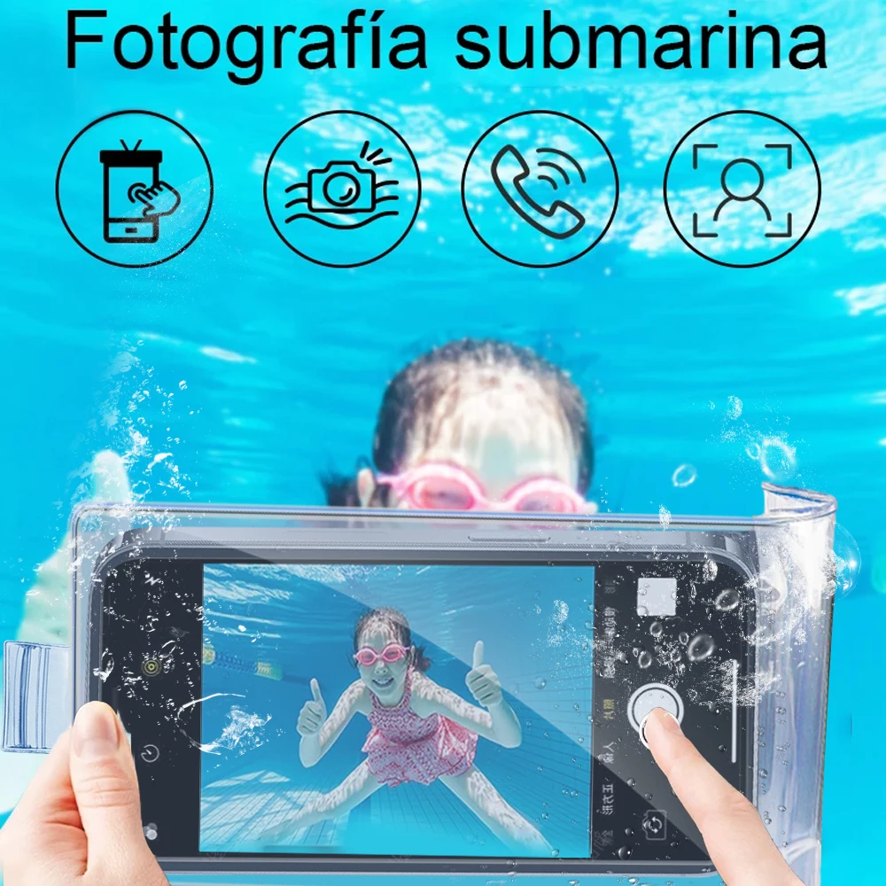 Universal IP68 PVC Transparent Waterproof Mobile Phone Case for IPhone Samsung Xiaomi Google Underwater Protector Pouch Cover phone waterproof case phone case phone protector cover