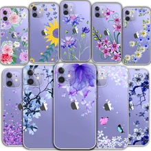 

Transparent TPU phone case for pixel 6 iPhone 13 12 Mini 11 Pro XS MAX X XR 7 8 Plus SE 2020 5 4 fashion brand flowers