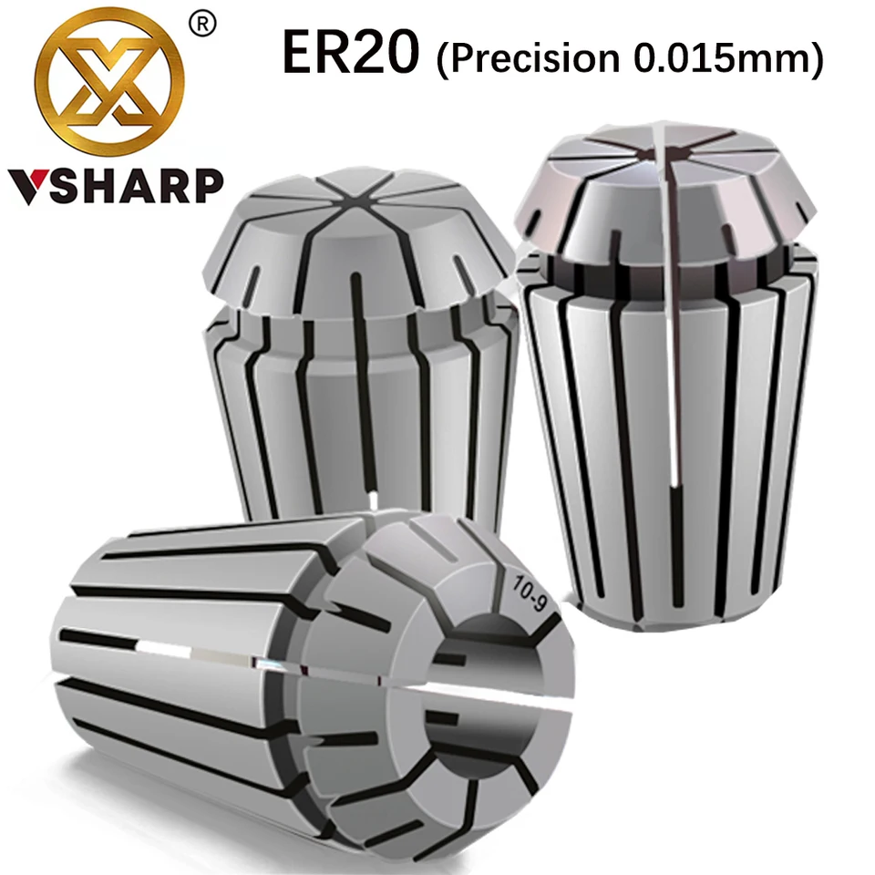 15 Stks ER20 Lente Collet ER20 Spantang Set 1-13mm voor CNC Werkstukopname Graveermachine Frezen Draaibank Tool 15 Stks ER20 Lente Collet ER20 Spantang Set 1-13mm voor CNC Werkstukopname Graveermachine Frezen Draaibank Tool