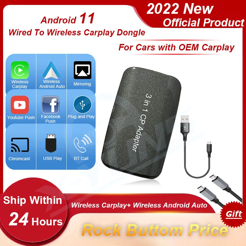 Carplay Wireless Android Auto Adapter Apple Carplay Dongle Activator