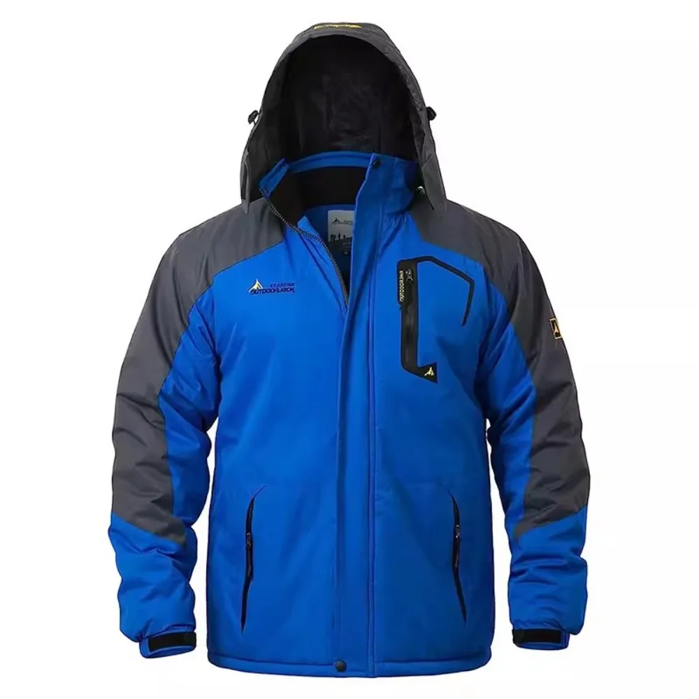 Men's Winter Parkas Outdoor Jacket Thicken Fleece Warm Waterproof Windbreaker Ski Jackets Climb Men Thick Coat