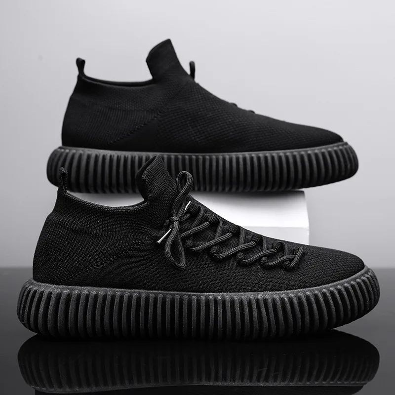 2023 Tire Sole Men's Shoes Comfortable Wearable Mesh Breathable Socks Shoes Light Casual Shoes  Sneakers Men Tenis Masculino 5