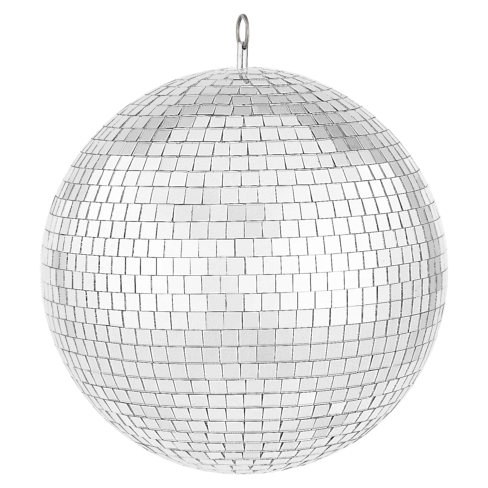 VEVOR Boule disco miroir 295 mm, boule à facette miroir avec anneau de suspension, décorations de fête de boule disco éclair, pour DJ Club, scène, mariage, anniversaire, Noël, célébration du Nouvel An