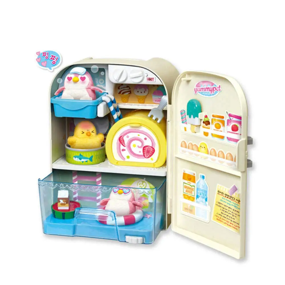 【mimimi】 Mimiworld Mimi Petshop Yummy Pet Fridge Toy Children Toys