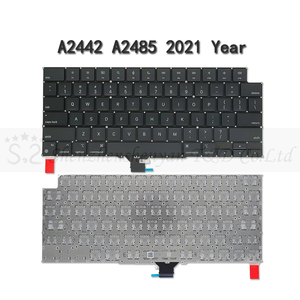 Teclado de Substituição do Portátil Eua Inglês para Macbook Pro Retina ar 13 14 14 16 16 Aa2179 A2337 A2251 A2289 A2338 A2141 A2442 A2485 Novo - Imagem 4