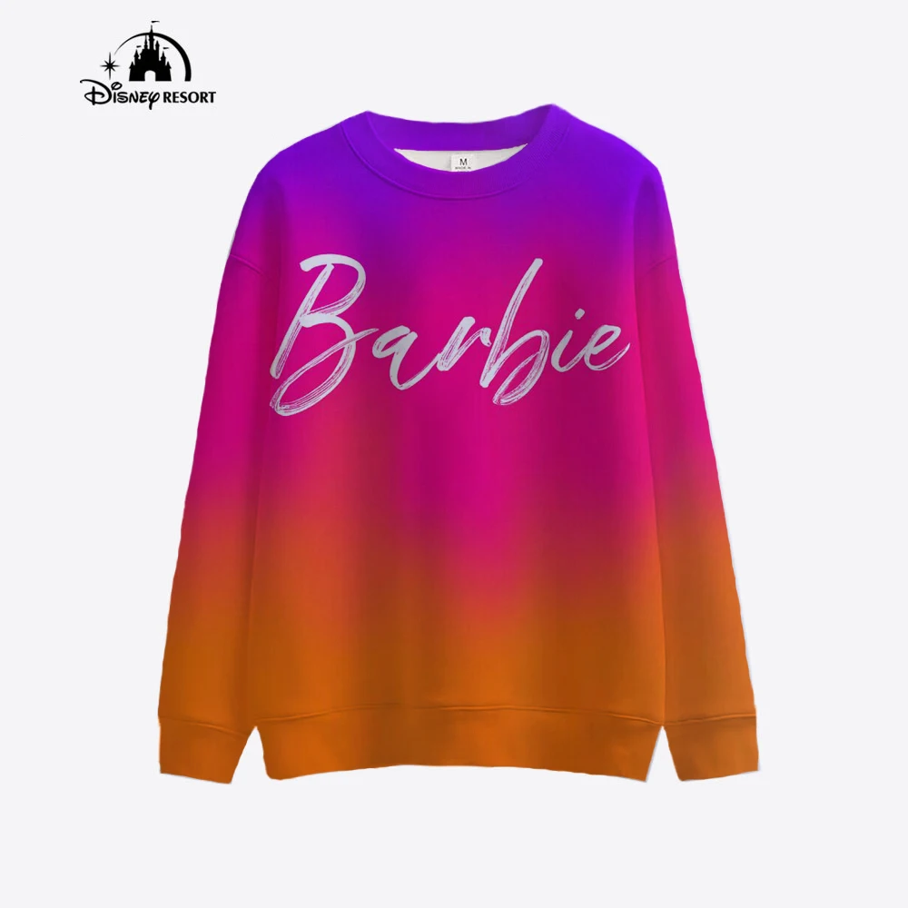 thumbnail image 1 of Sudadera nueva para mujer 2024, jersey con estampado de Barbie de dibujos animados, primavera y otoño, informal, holgada, con cuello redondo, regalo, 1 of 5