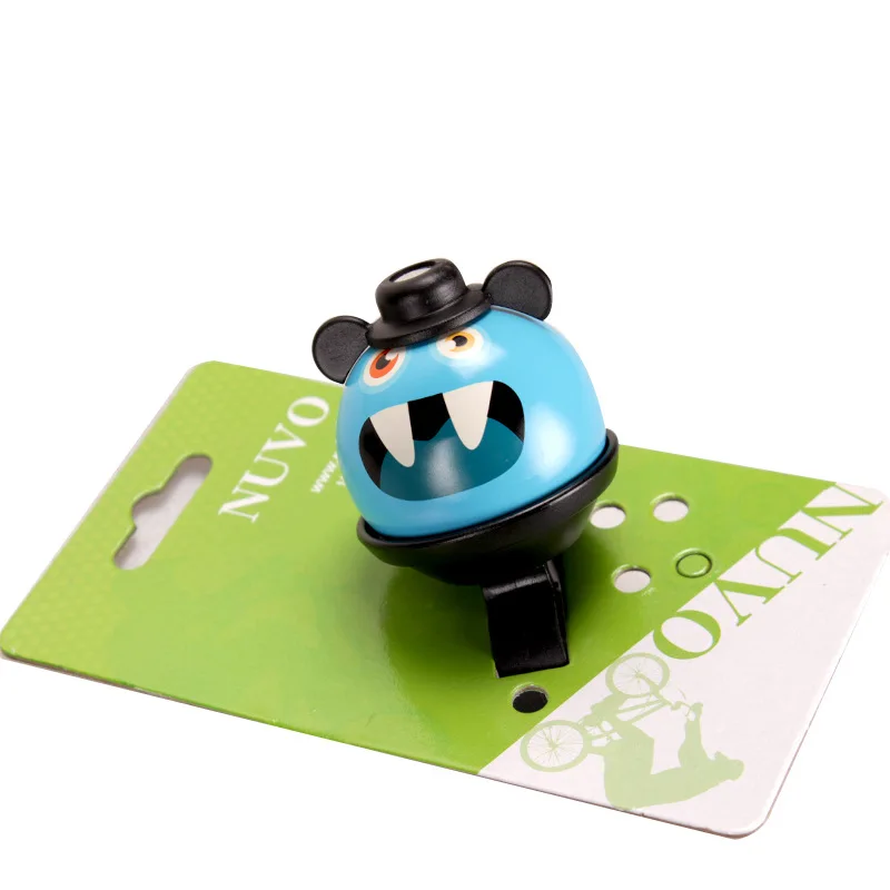 

Маленький детский велосипедный Звонок-вращающийся на 360 ° велосипедный Колокольчик в виде мультяшного монстра для девочек и мальчиков с громким и четким звуком, подходит для руля 22,2