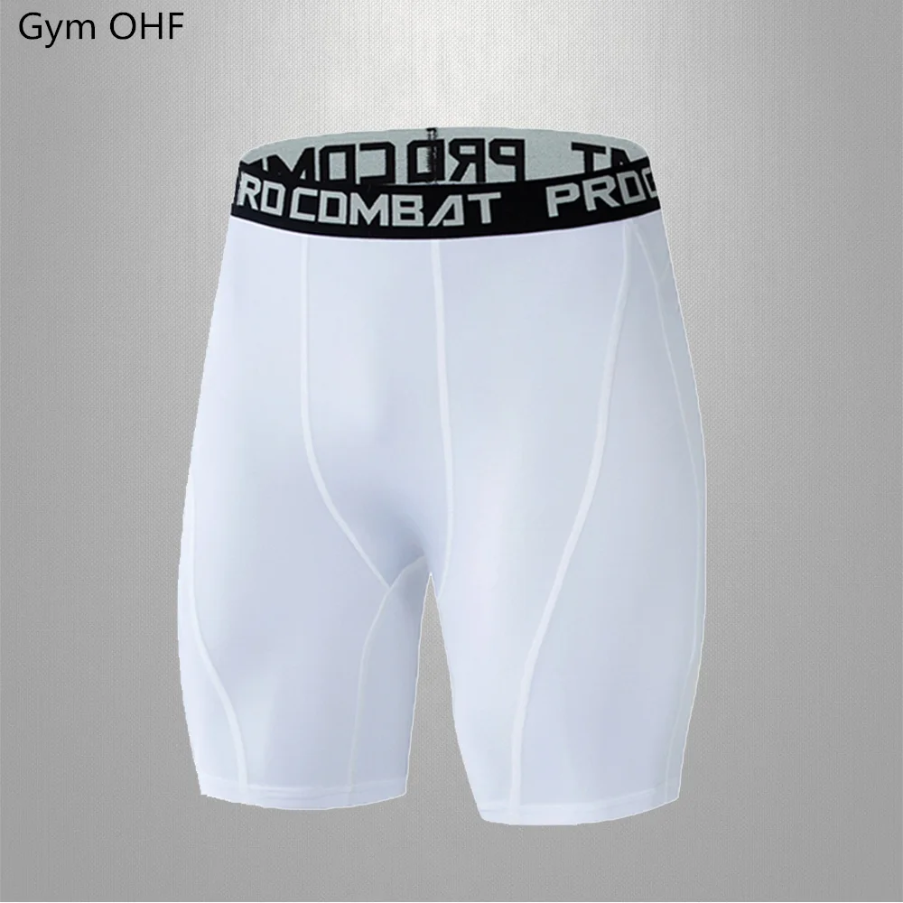 Men Sport Shorts Fitness Elastic Compression Tights Quick Drying Running Training Fitness Stretch Short Pants Men Sport Shorts