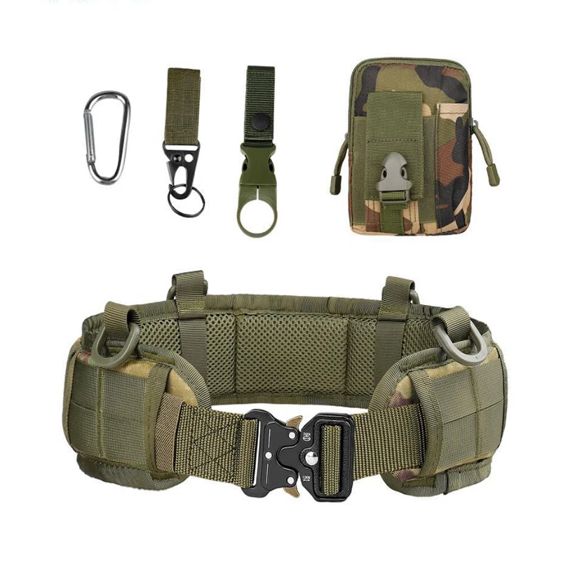 

Military Tactical Belt Men's Outdoor Hunting Camouflage Nylon Army Training Combat Belt Detachable Quick Buckle