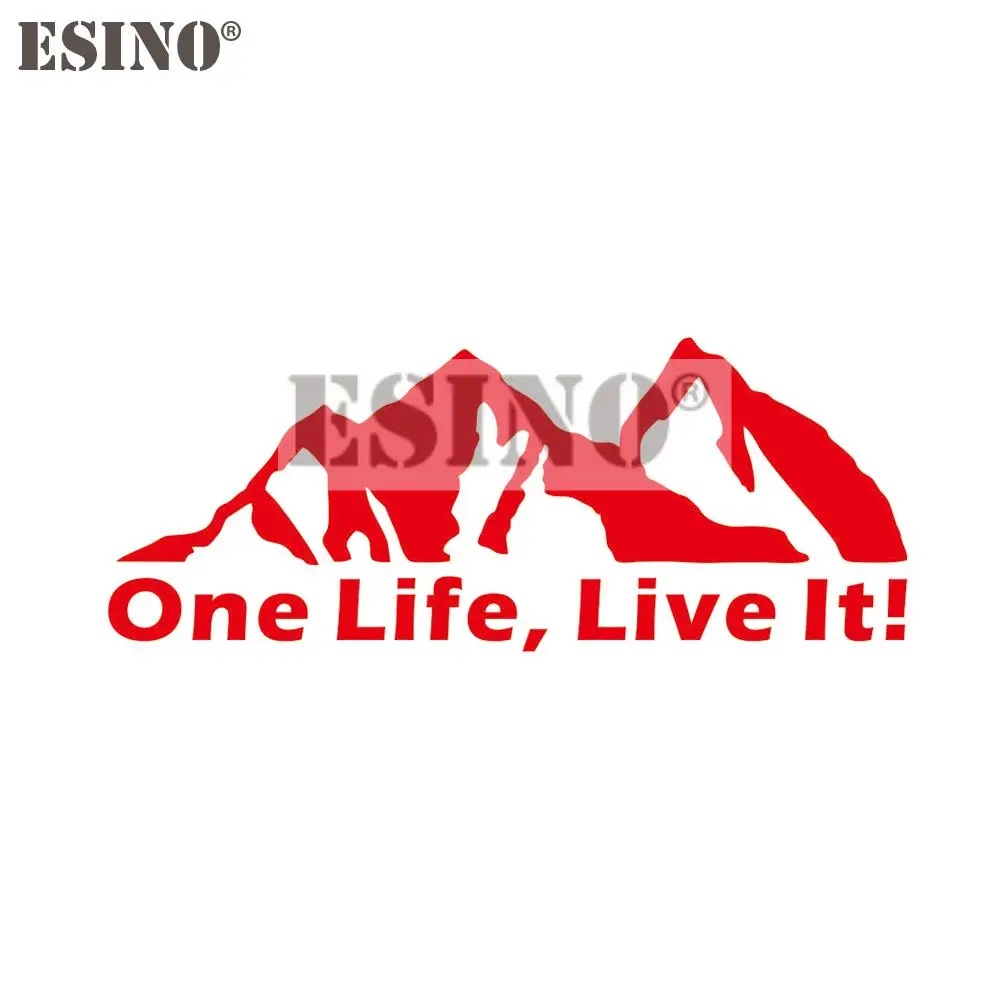 

Car Styling Universal New Car Accessory Mountain One life Live It Vinyl Decal Body Decorative Sticker PVC 3D Carving Decal