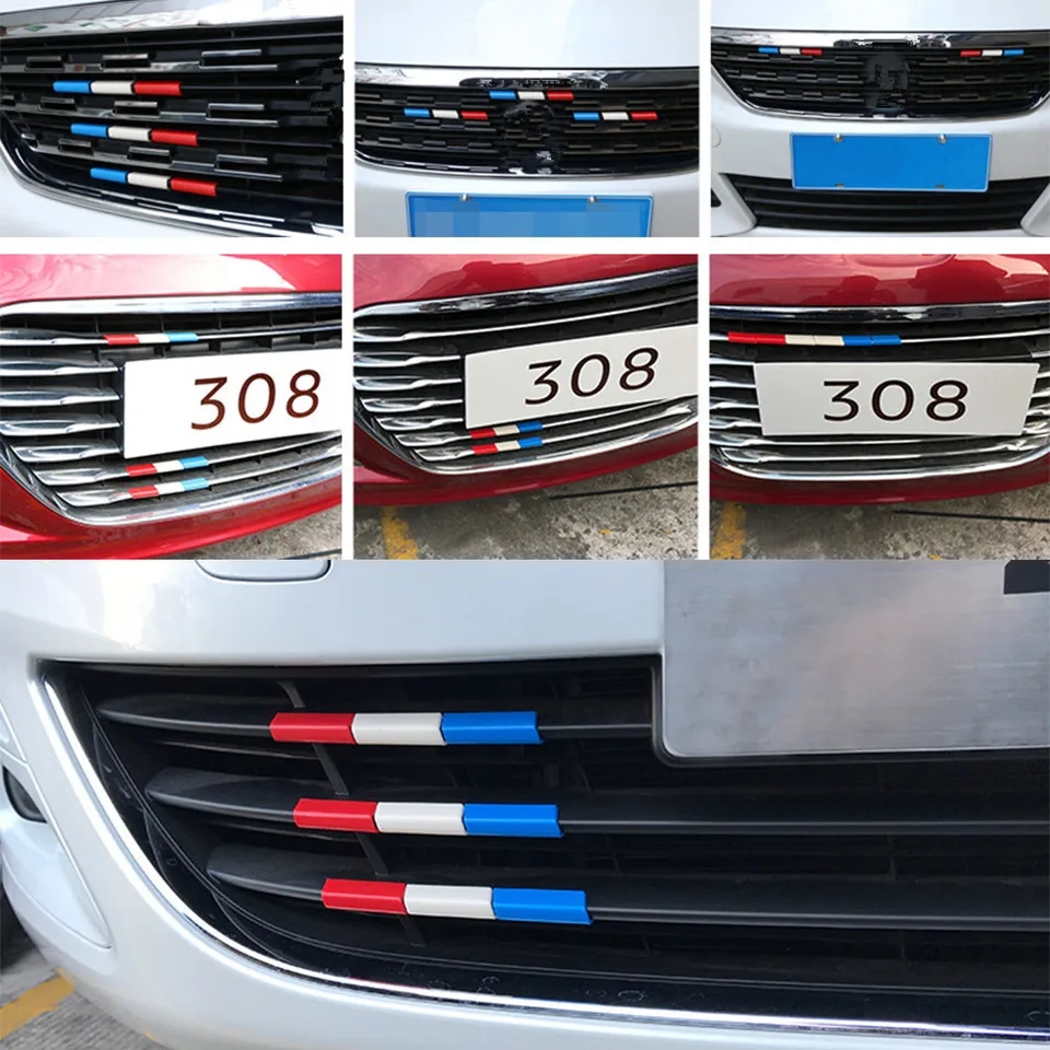 Auto Embleem logo voor Peugeot 308 2021 2022 2023 Gemaakt ABS Hoogwaardig Materiaal Accessoires voor Auto Front Grille/Kofferbak/Stuurwiel Auto-onderdelen Decoratieve Accessoires Autostyling