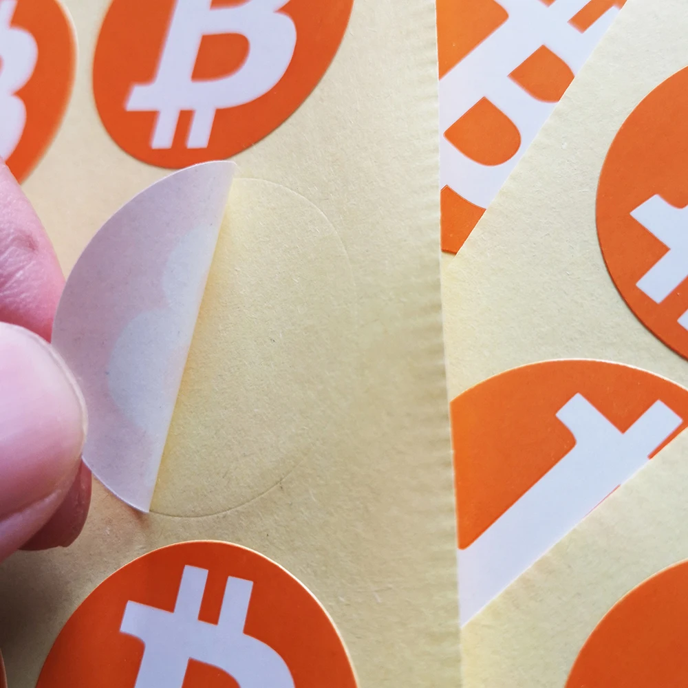 암호화폐 팬을 위한 500개 30mm 비트코인 ​​로고 라벨 스티커 미래 돈 홍보는 어디든 껍질을 벗기고 붙이는 것뿐입니다. -  AliExpress