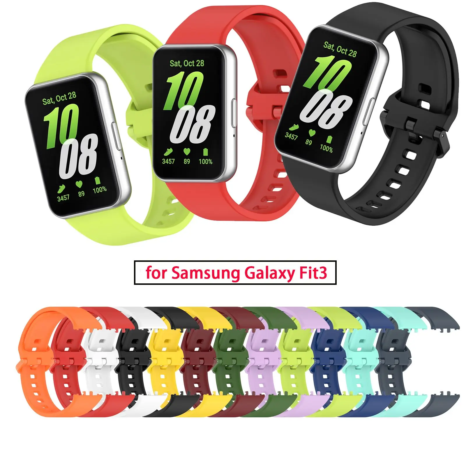 Silicone Sport Watchband Replacement Strap