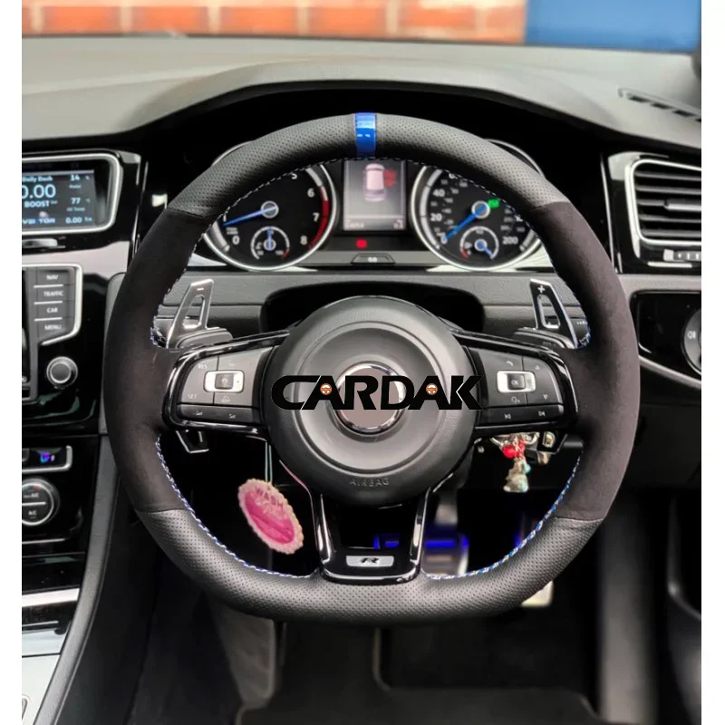 Car Steering Wheel Cover for Volkswagen Golf 7 MK7 GTI R VW Polo Scirocco 2015