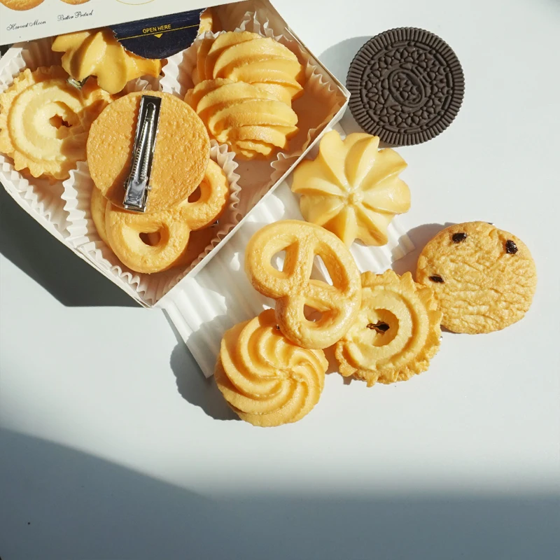 Novelty Hair Decorate Barrettes Funny Hair Clips Cute Creative Simulation Cookies Hairpins Women Girls Fashion Hair Accessories_voghion.com
