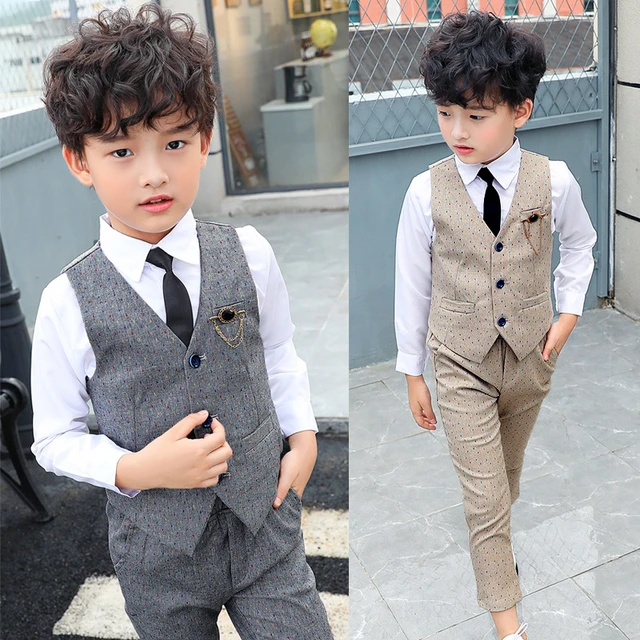 Trajes formales para niños, vestido elegante para bodas, uniforme escolar con disfraces de fiesta, esmoquin, conjuntos de ropa para niños pequeños, 2022 _ - AliExpress Mobile