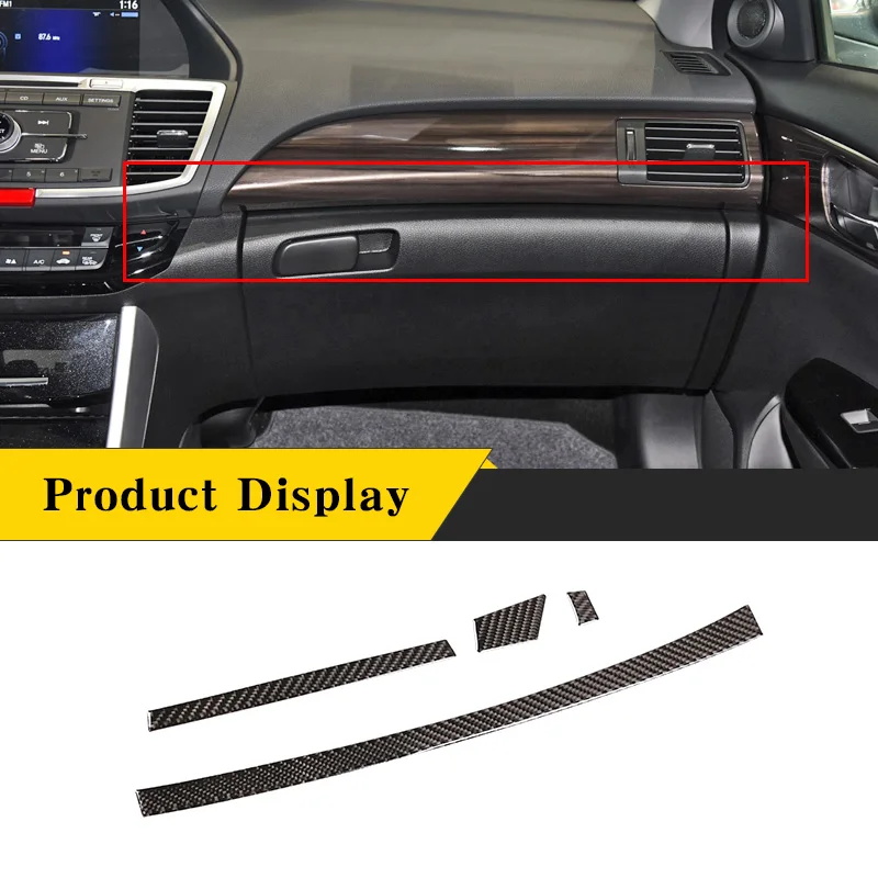 

Для Honda Accord 9th 2013-2016 Real Soft Carbon Fiber Автомобильная центральная консоль инструмент Нижняя панель наклейка крышка отделка Аксессуары