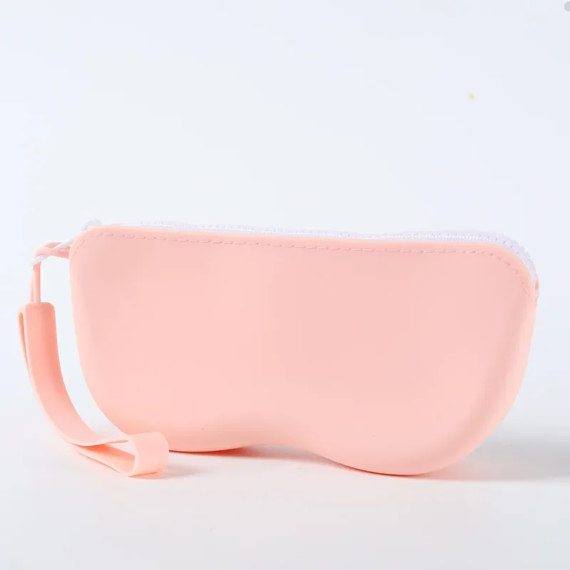 Soft Silicone Zipper Glasses Case