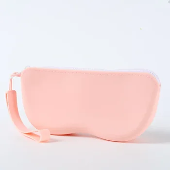 Soft Silicone Zipper Glasses Case