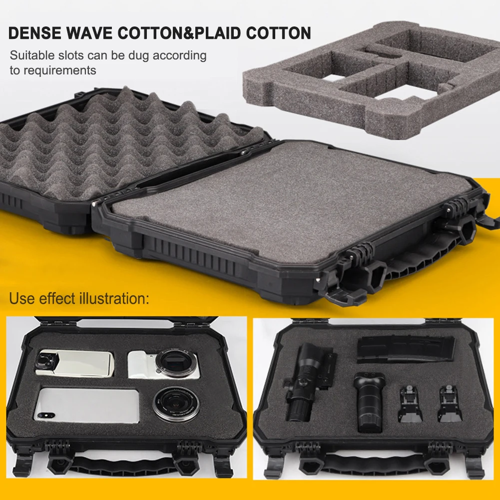 Aluminum Hard Shell Carrying Case Laptop Box with DIY Customizable Foam  Insert