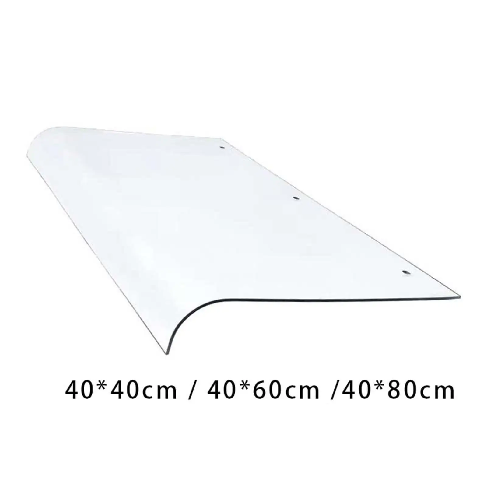 Window Awning Window Canopy Door Awning Shade Transparent Porch Awning Durable Wall Mounted with Screws Sturdy Outdoor Garden PC Door Canopy