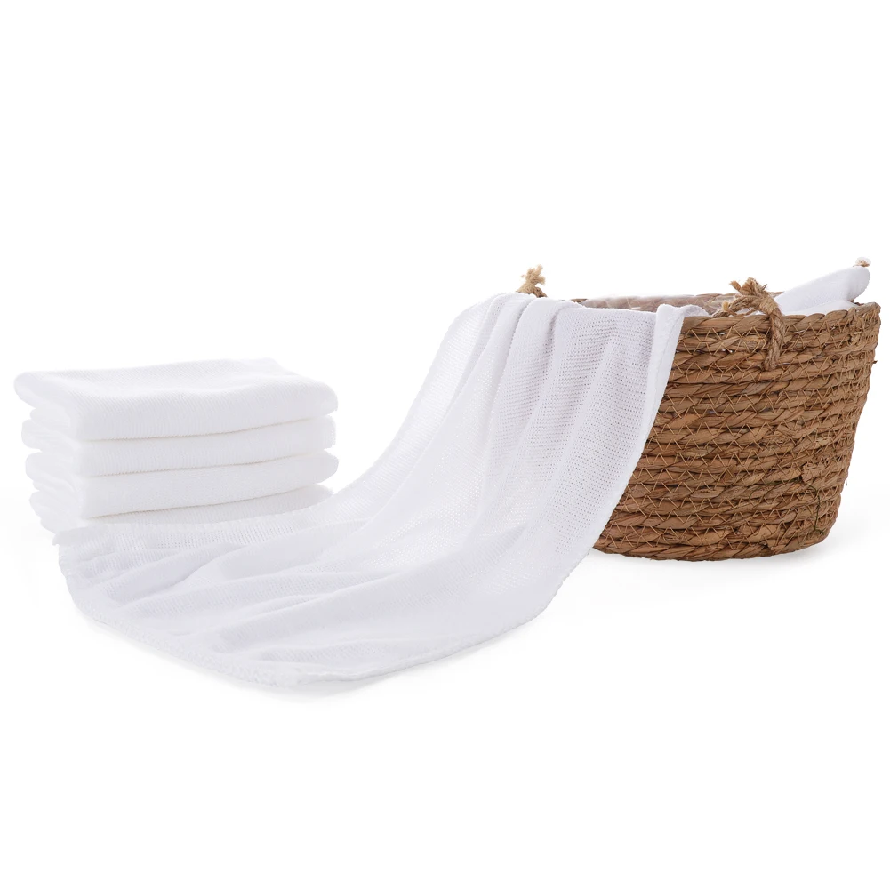 1 Piece 30*60 CM White Soft Microfiber Fabric Face Towel Hotel Bath Towel Wash Cloths Hand Towels Portable Terry Towel 4