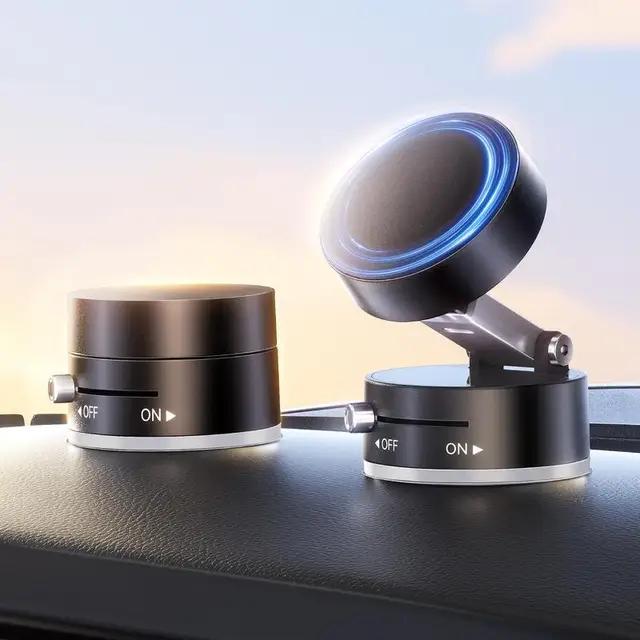 Car Foldable Magnetic Phone Holder Retractable Reusable Suction Support MultiSurface Support for Mirror/Vehicle Car Mount Stand 5