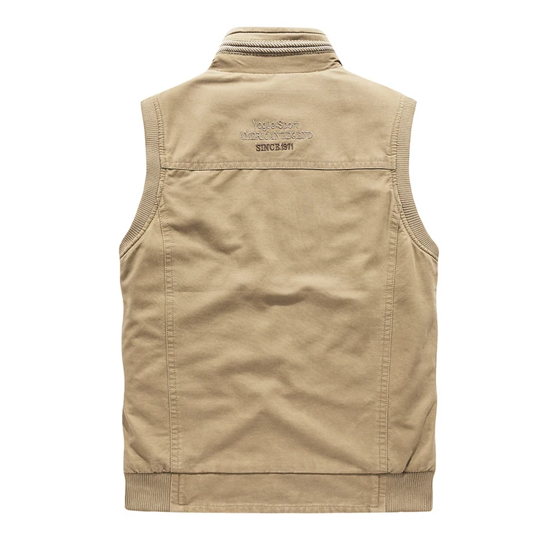 Plus Größe M-8XL Frühling Herbst Taktische Weste Männer Casual Multi-taschen Militär Ärmellose Jacke Männer Baumwolle Fotografie Herren Weste_voghion.com