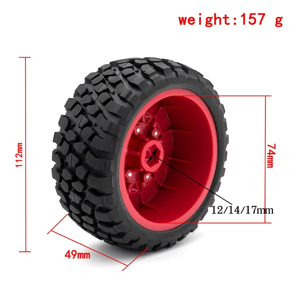 For 1:8 1:10 Trax Slash Huanqi 727 Vika 112mm Tire Rc Car