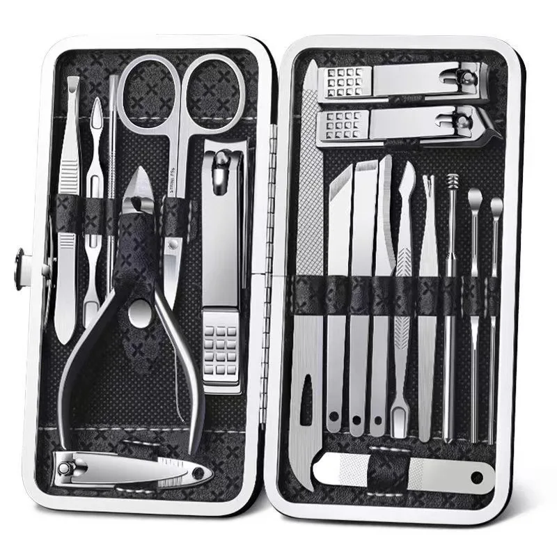 8/19 Nail clipper Nail clipper set Stainless steel ear scoop pedicure dead skin removal tool