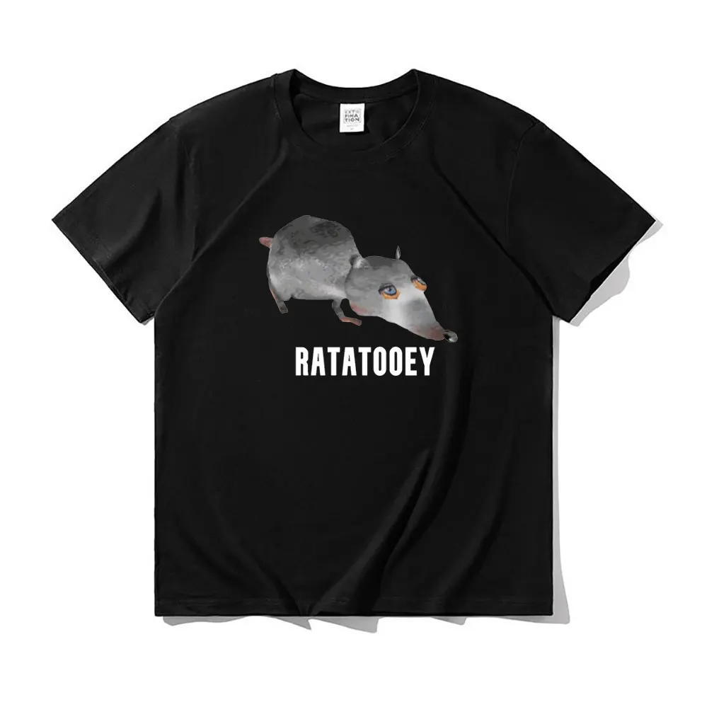 

Mouse Rat Graphic Print Tshirt Summer Men Women Fashion Pure Cotton T-shirt Short Sleeve Unisex Funny Tee Man Novelty Streetwear