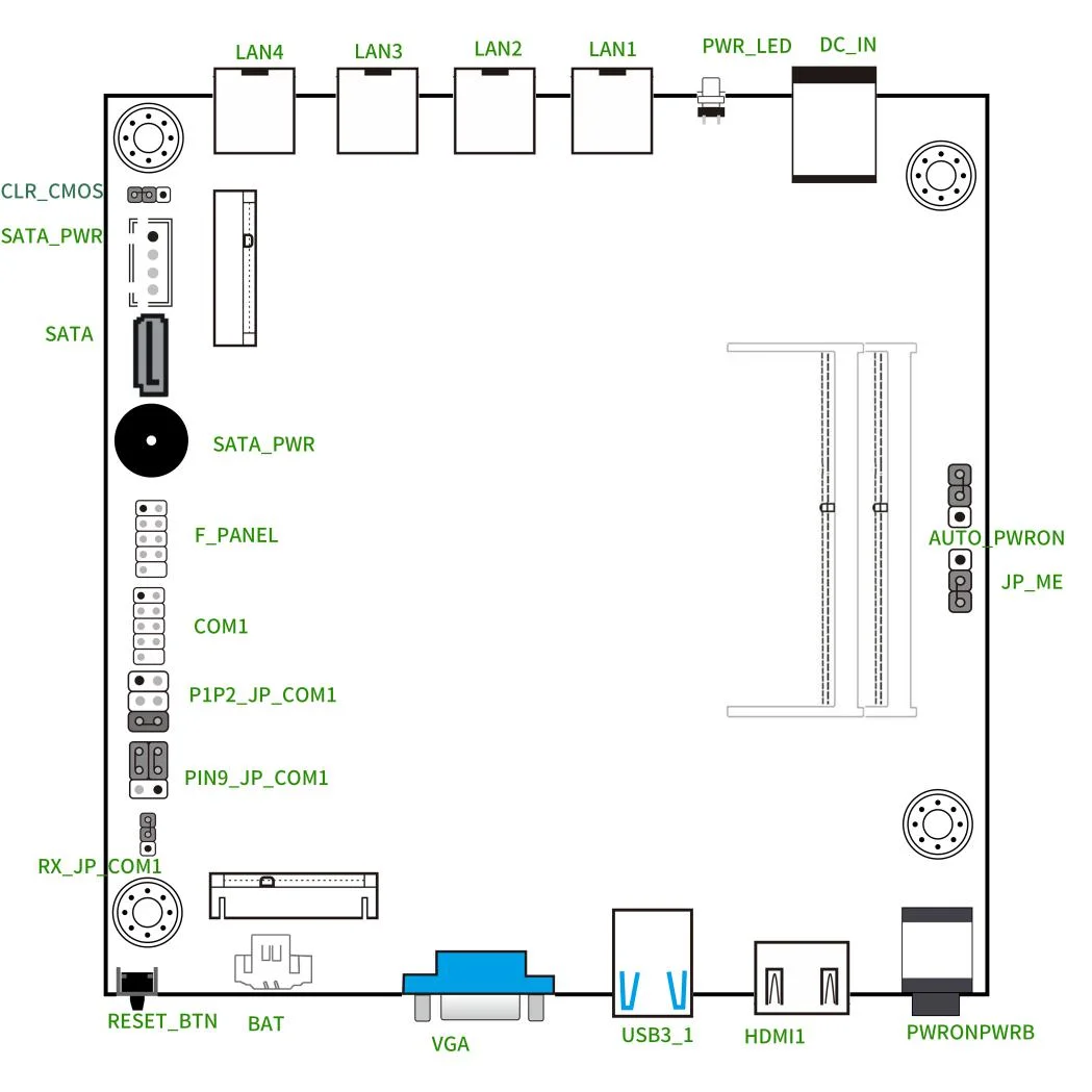 Topton 4 LAN Fanless Firewall Mini PC Intel Celeron N2940 Pentium J5005 ...
