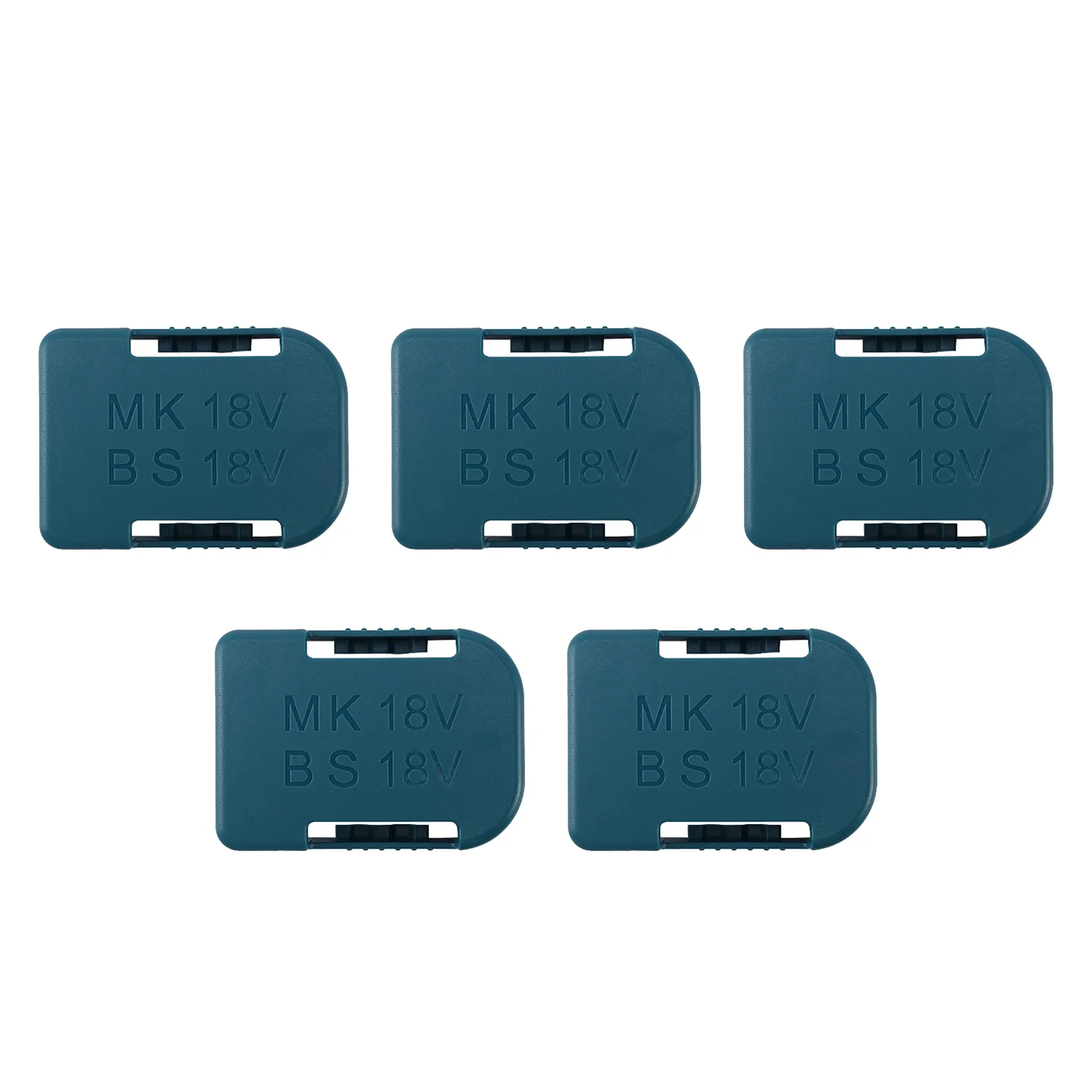 

5Pcs Battery Storage Rack Holder Case for Makita 18V Fixing Devices,Blue