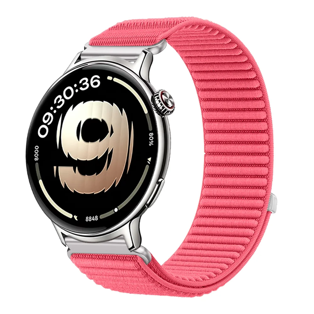 Braided Nylon Breathable Strap, Adjustable 18/20/22mm Band