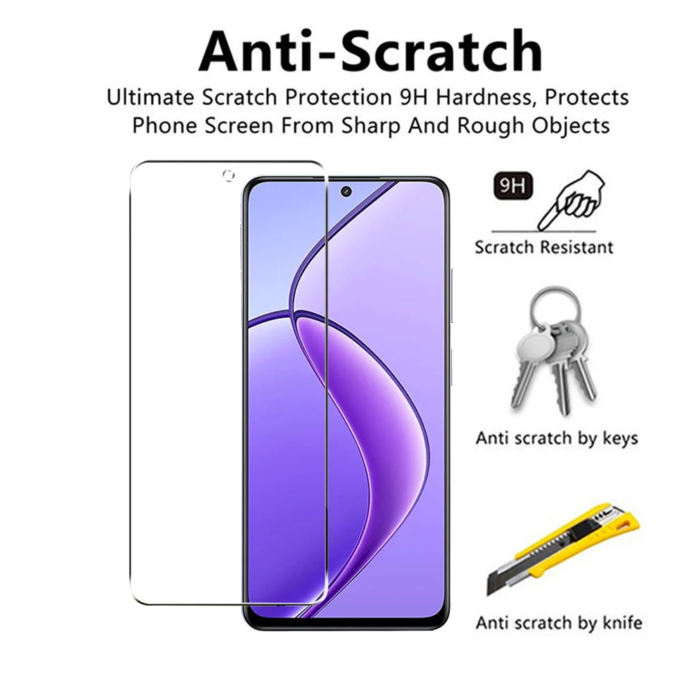 4PCS Premium Tempered Glass Clear Screen Protectors - Universal Compatibility