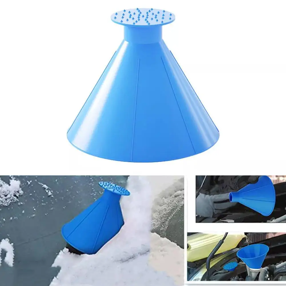 Winter Auto Car Magic Window Windshield Ice Scraper Shaped Funnel Snow Remover Deicer Cone Tool Scraping A Round Deicing windshield shovel windshield deicing instrument snow ice scraper car deicer
