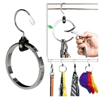 Circle Hat Storage Rack Multipurpose Wardrobe Hanger For Belt Scarf Baseball Hats Stainless Steel Space Save Round Hook 1