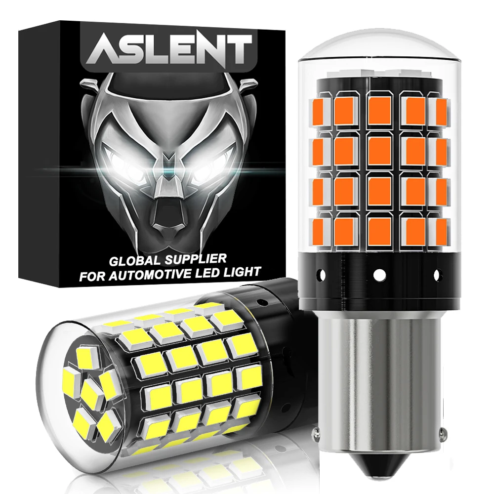 

2x 1156 P21W BA15S PY21W BAU15S 1157 BAY15D P21/5W 7440 W21W 7443 2835 54SMD LED Bulb 12V Turn Signal Light Brake Reverse Lamp