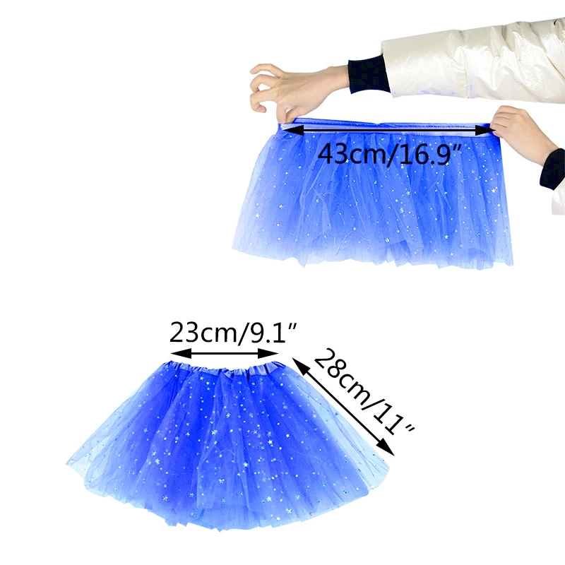 Tutu Skirts LED Dance Costume Neon LED Light Glow Princess Ballet Stage Dance Short Dress For Kids Fairy Miniskirt