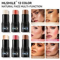 Magic Blush Stick Cheek Lip Tinted Moistured Blush Stick Silky Brighten Blush Cream Blusher Cosmetics Tubes Matte Contour 1