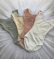 Ballet Leotard Women Elegant Lace Style Practice Ballet Dancing Clothes White Swan Professional Dance Team Gymnastics Coverall - Image 3