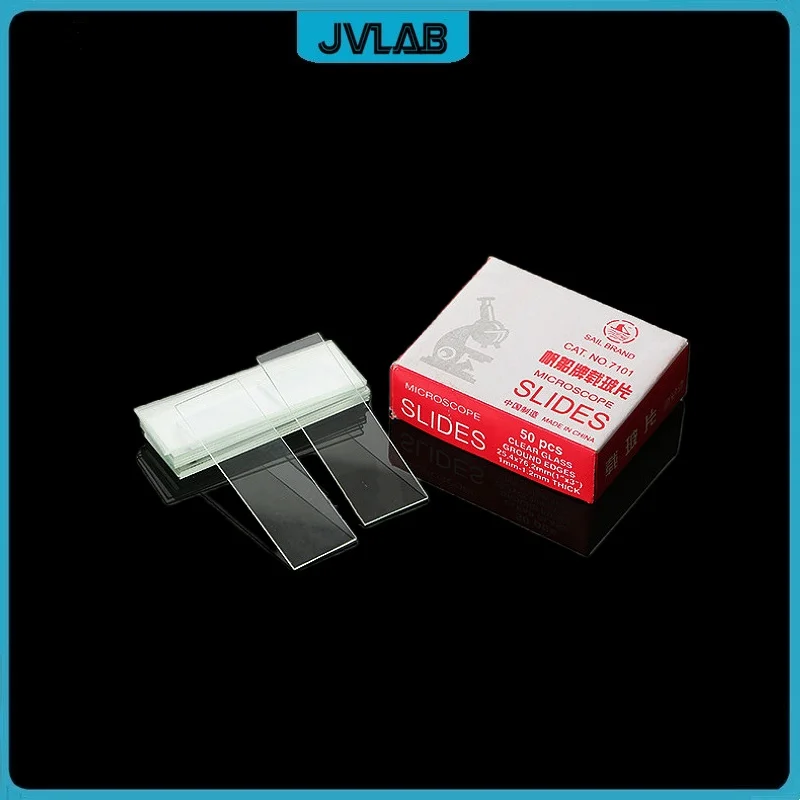 현미경 슬라이드 그라운드 엣지 투명 유리 모델 7101, MicrsSlides 유리 25.4x76.2mm (1 인치 x 3 인치) 현미경 액세서리