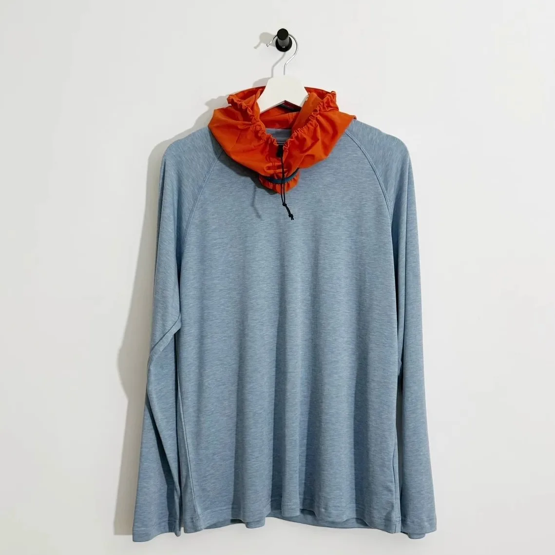 חולצת טי שרוול ארוך מבד צמר מרינו קל משקל, ייבוש מהיר וגמיש, בצבע אחיד, שכבת בסיס לכל המינים, לספורט בחוץ.