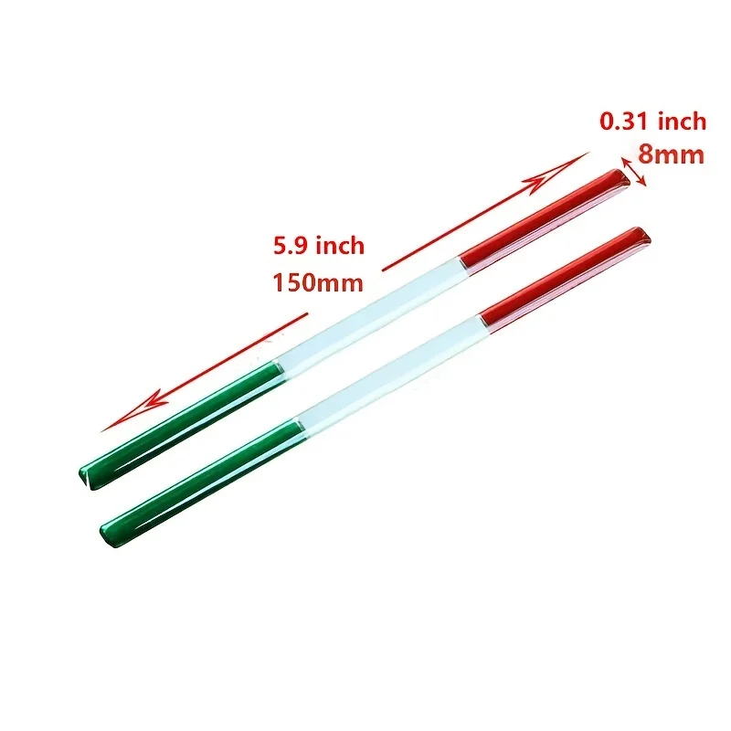 Italy Flag Sticker Badge 2pcs for Italian Car Bike Motorcycle