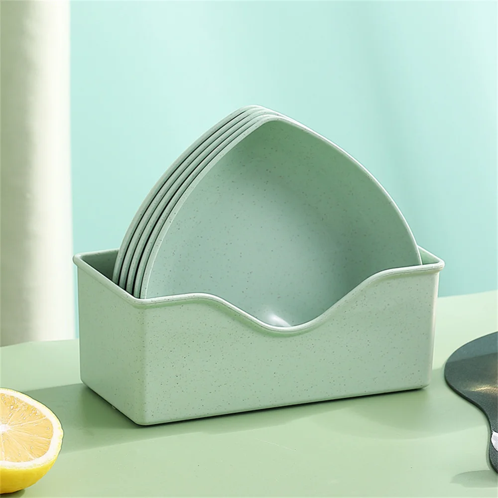 Heart Save Space Food Grade Classification Multi-function Table Smooth Creative Fruit Dish Small Dish No Fading Household