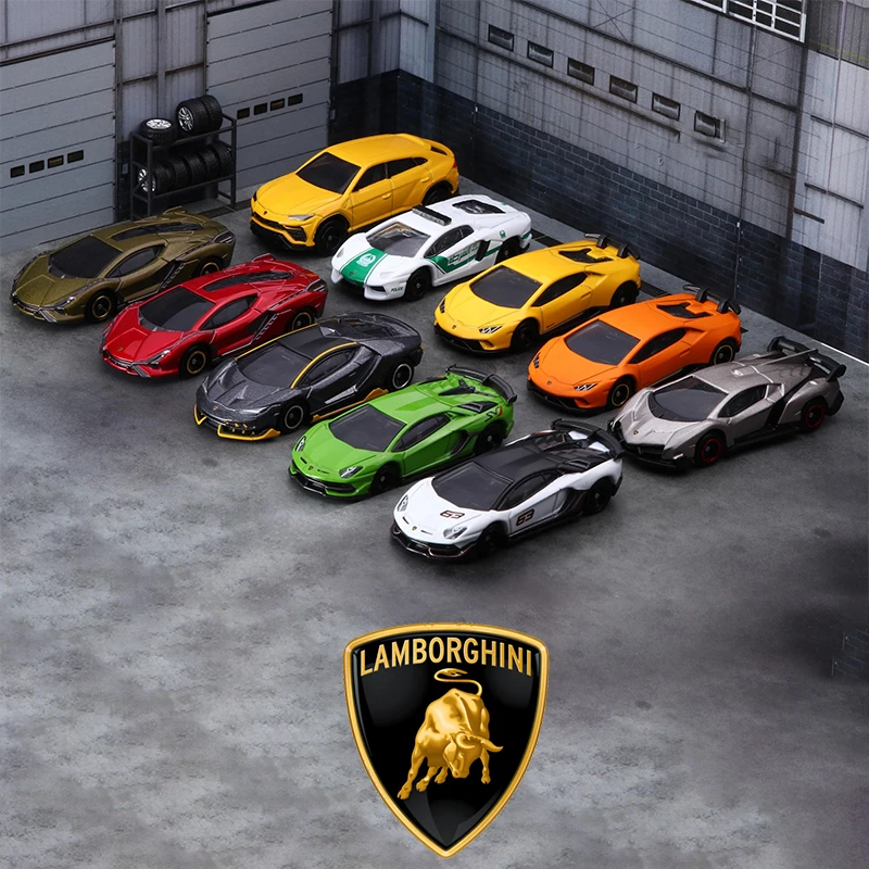 TOMY Lamborghini Aventador SVJ63 Huracan STO SCV12 Sian Countach Veneno Alloy Car Diecasts & Toy Vehicles Car Model For Children 2