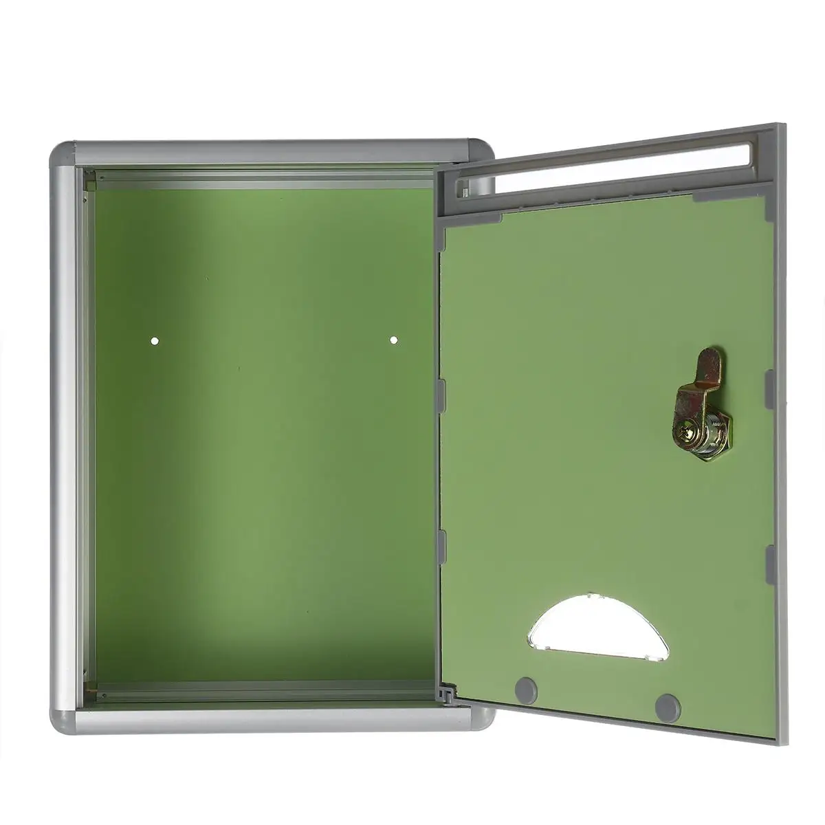 Aluminum Alloy Post Box Wall Mount Mail Iron Letter Holder Storage Outdoor Security Lockable Mailbox Home Balcony Garden Decor