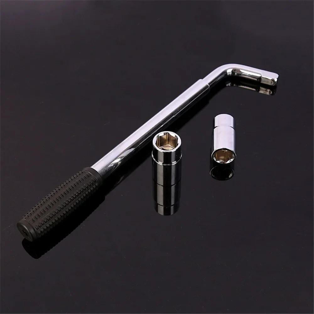 

Telescoping Lug Wrench Spanner Lug Wheel Wrench with Sockets Wrench Car Repair Tools 17/19 21/23mm Vehicle Replace Parts Tool